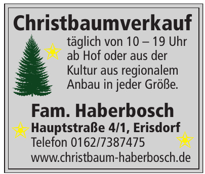 Christbaum Haberbosch Christbaum Haberbosch