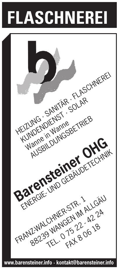 Barensteiner Energie- und Gebäudetechnik Barensteiner Energie- und Gebäudetechnik