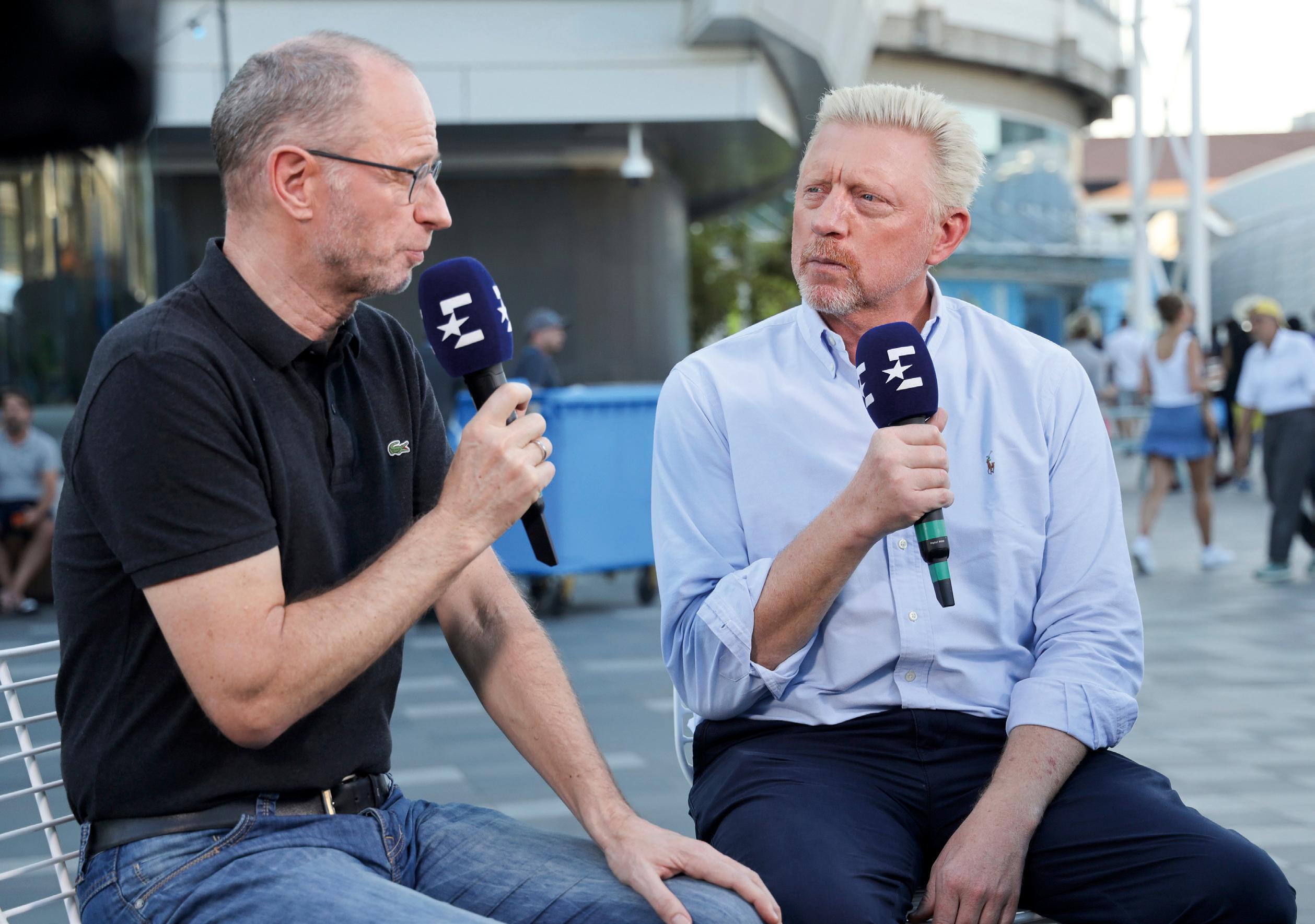 Matthias Stach und Boris Becker. „Du weißt, was ich meine.“  Foto: Jürgen Hasenkopf