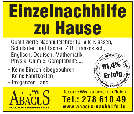 Abacus Nachhilfeinstitut