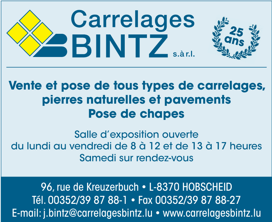 Carrelages Bintz s.à r.l.