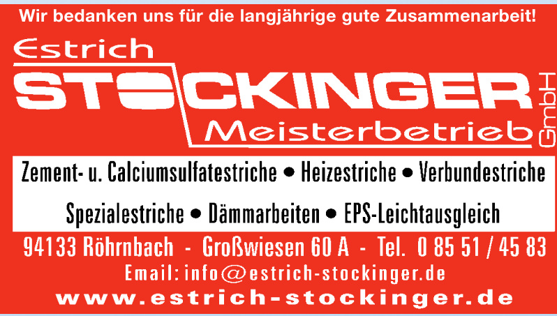 Estrich Stockinger Meisterbetrieb GmbH