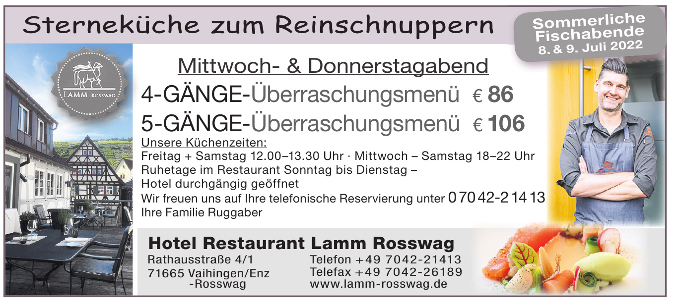 Hotel Restaurant Lamm Rosswag