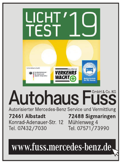 Autohaus Wilhelm Fuss GmbH & Co. KG Autohaus Wilhelm Fuss GmbH & Co. KG