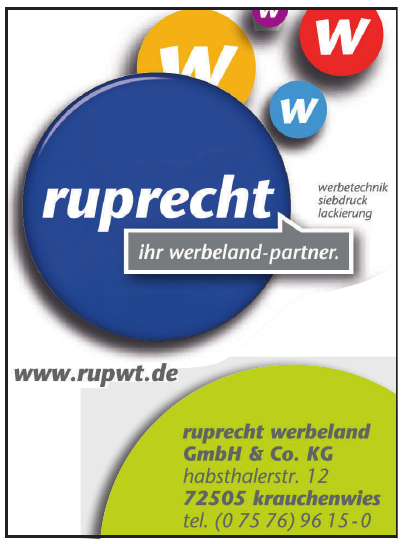Ruprecht Werbeland GmbH & Co. KG Ruprecht Werbeland GmbH & Co. KG