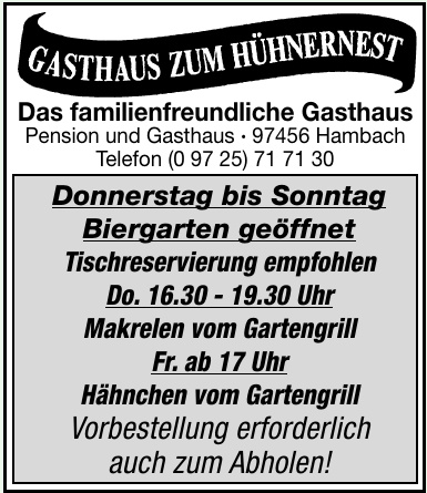 Gasthaus Zum Hühnernest Gasthaus Zum Hühnernest