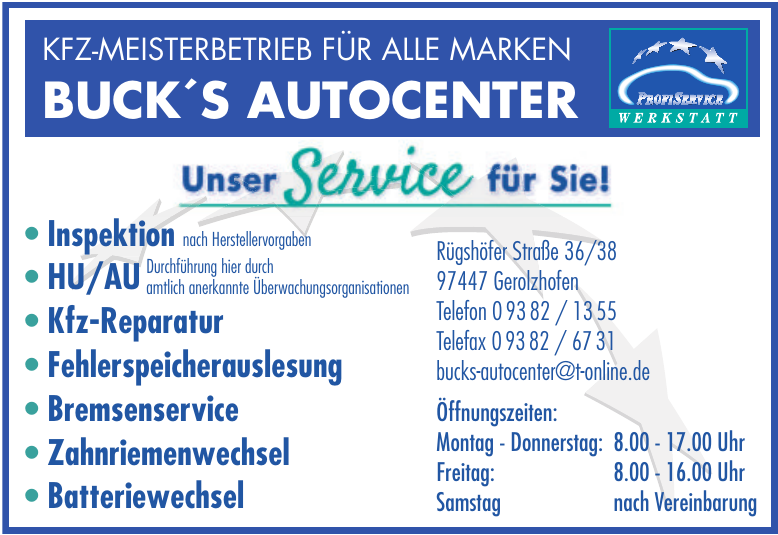 Buck´s Autocenter Buck´s Autocenter