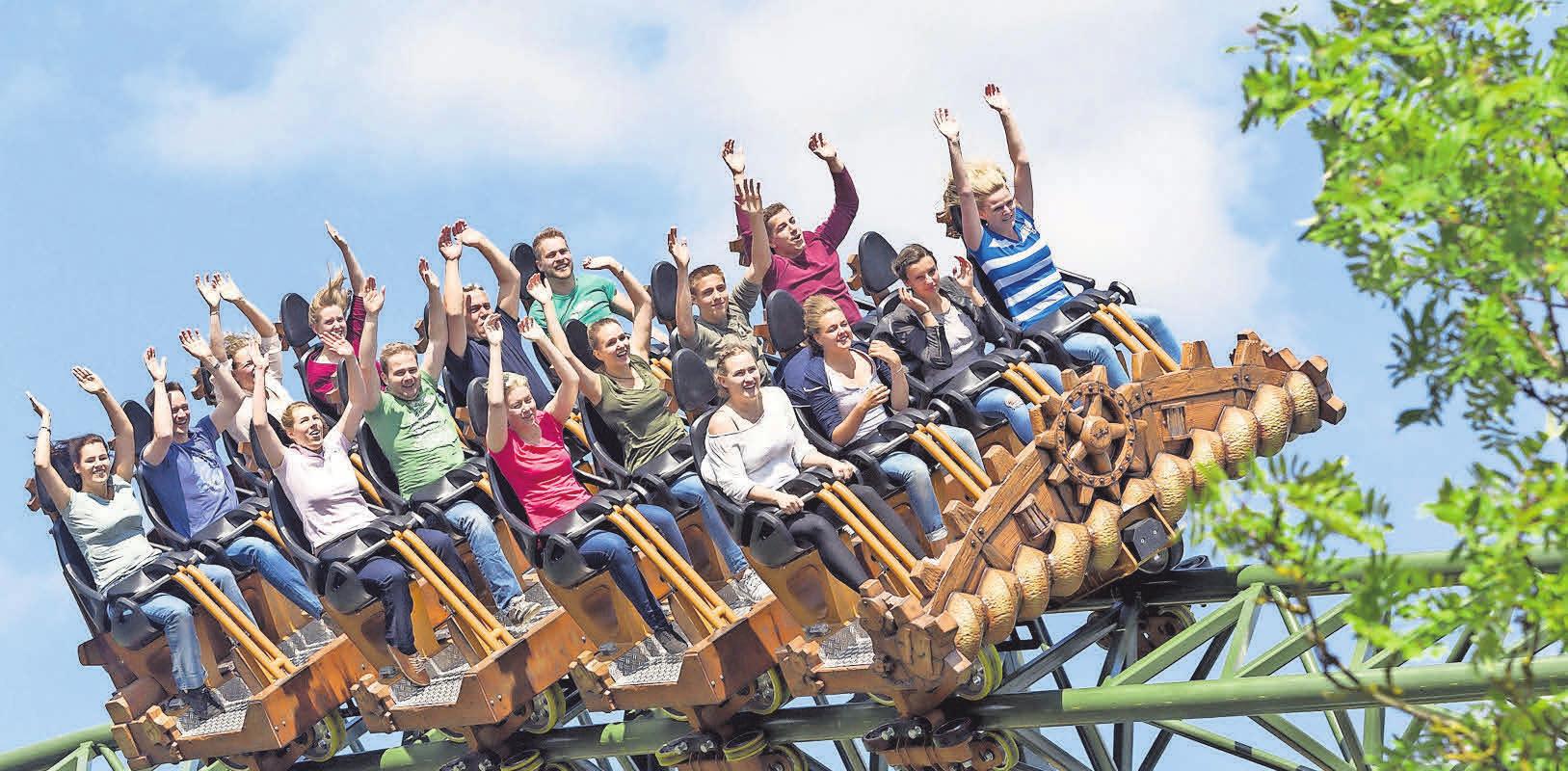 Die „Kärnan“-Achterbahn ist nur eine von vielen atemberaubenden Fahrattraktionen im HANSA-PARK – Bauchkribbeln inklusive. Foto: HANSA-PARK Die „Kärnan“-Achterbahn ist nur eine von vielen atemberaubenden Fahrattraktionen im HANSA-PARK – Bauchkribbeln inklusive. Foto: HANSA-PARK