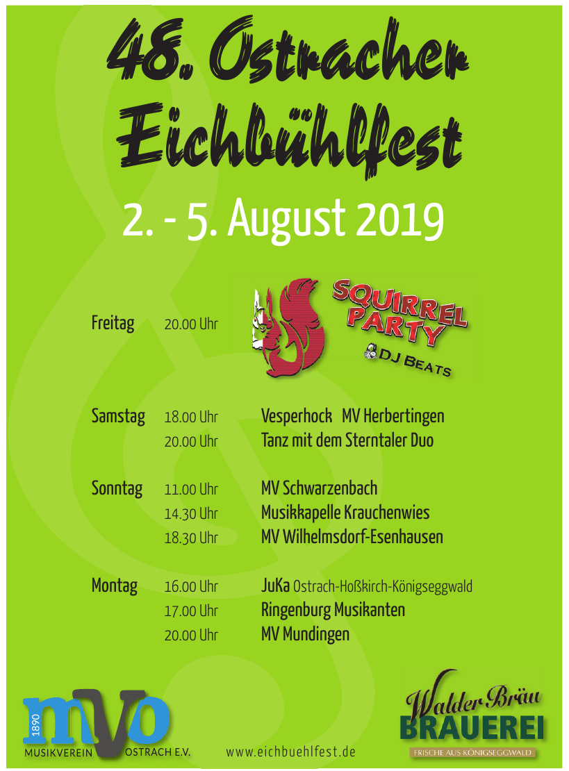 48.Ostracher Eichbühlfest 48.Ostracher Eichbühlfest
