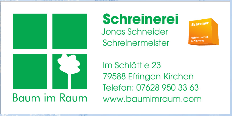 Baum im Raum Schreinerei Jonas Schneider Schreinermeister