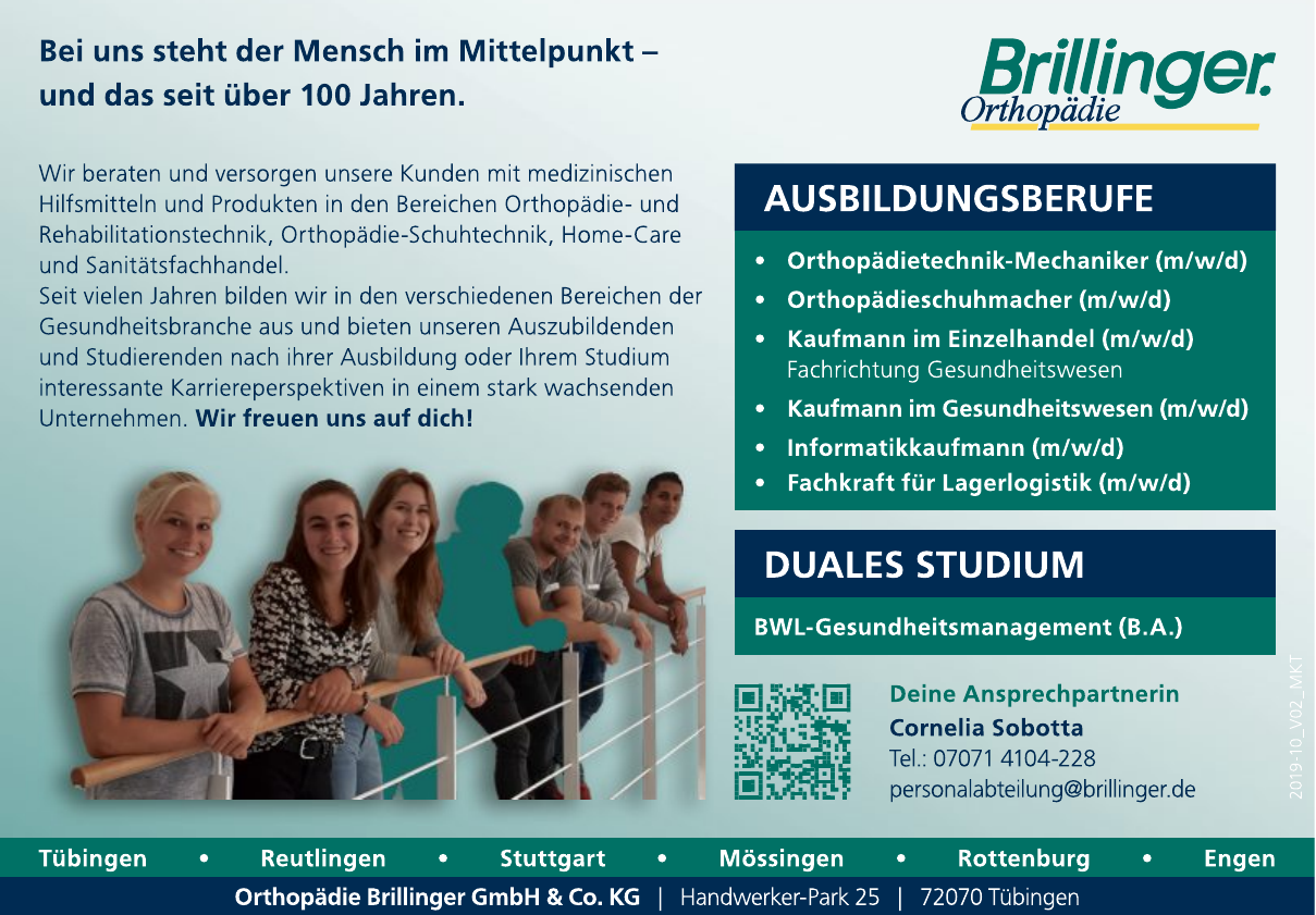 Orthopädie Brillinger GmbH & Co. KG Orthopädie Brillinger GmbH & Co. KG