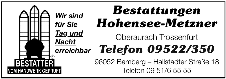 Bestattungen Hohensee-Metzner Bestattungen Hohensee-Metzner