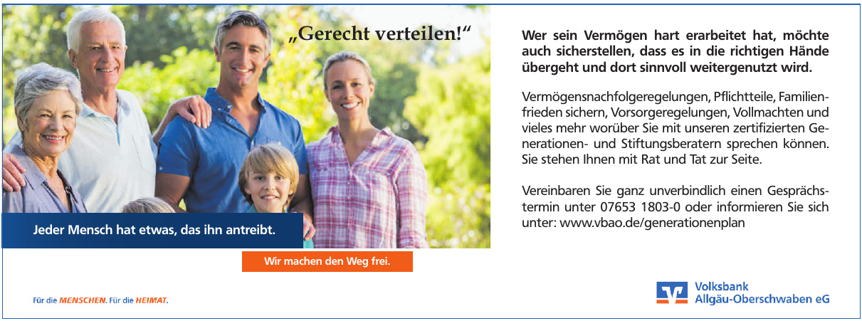 Volksbank Allgäu-Oberschwaben eG Volksbank Allgäu-Oberschwaben eG