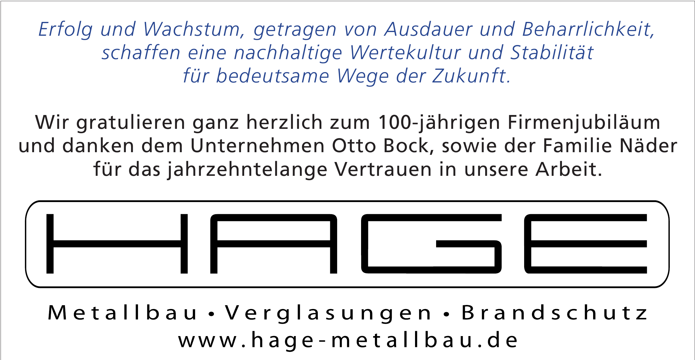Hage Metallbau GmbH Hage Metallbau GmbH