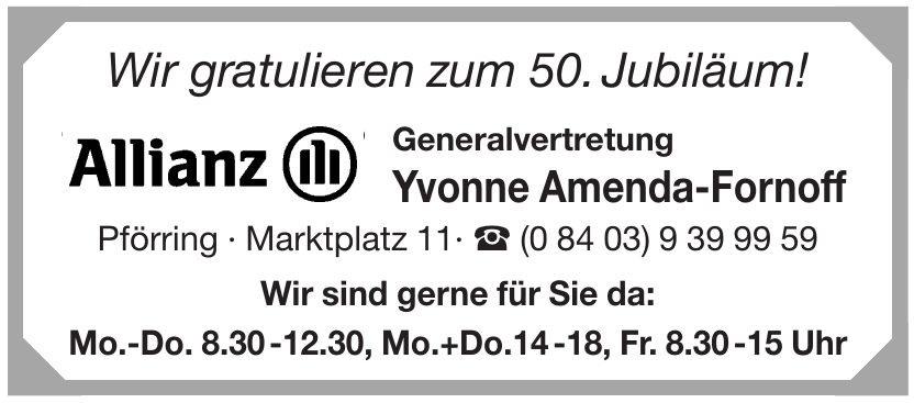 Allianz - Yvonne Amenda-Fornoff Allianz - Yvonne Amenda-Fornoff