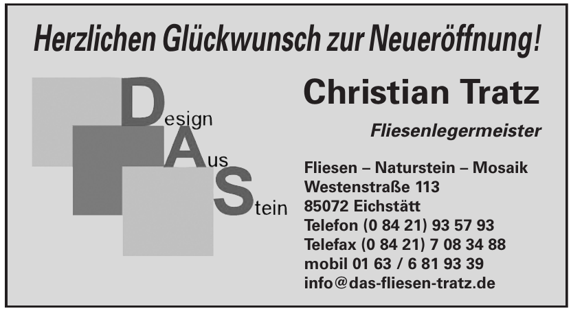 Christian Tratz Fliesen – Naturstein – Mosaik Christian Tratz Fliesen – Naturstein – Mosaik