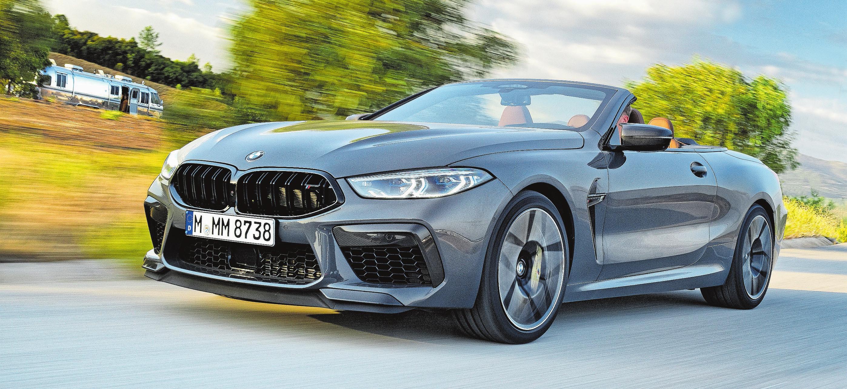 Edler Cruiser? Kompromissloser Sportwagen? Der BMW M8 Competition Cabriolet versucht, beides zu sein. Bild: BMW