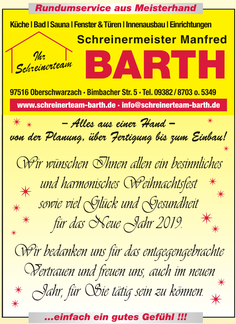Schreinermeister Manfred Barth Schreinermeister Manfred Barth
