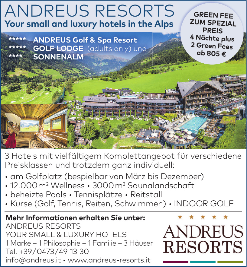 Andreus Resorts - your small & luxury Hotels