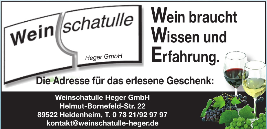Weinschatulle Heger GmbH