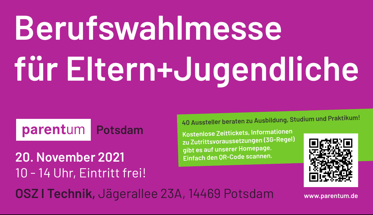 parentum Berufswahlmesse für Eltern+Jugendliche parentum Berufswahlmesse für Eltern+Jugendliche