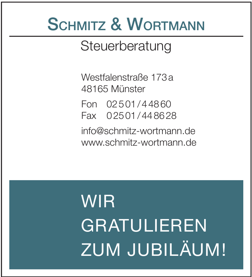 Schmitz & Wortmann, Steuerberatung Schmitz & Wortmann, Steuerberatung
