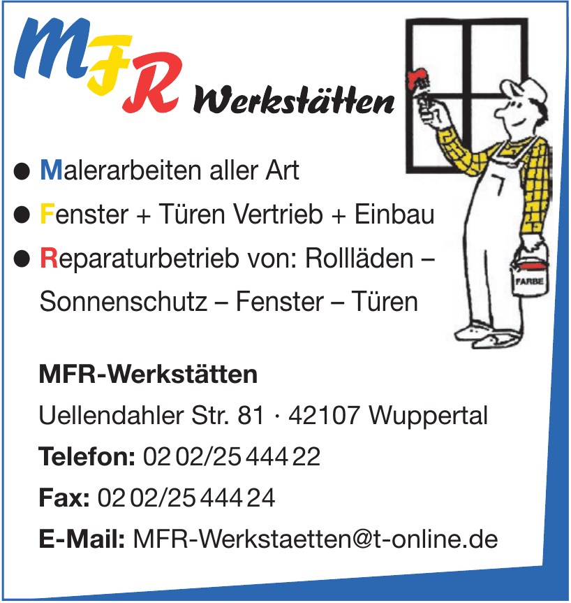 MFR-Werkstätten MFR-Werkstätten