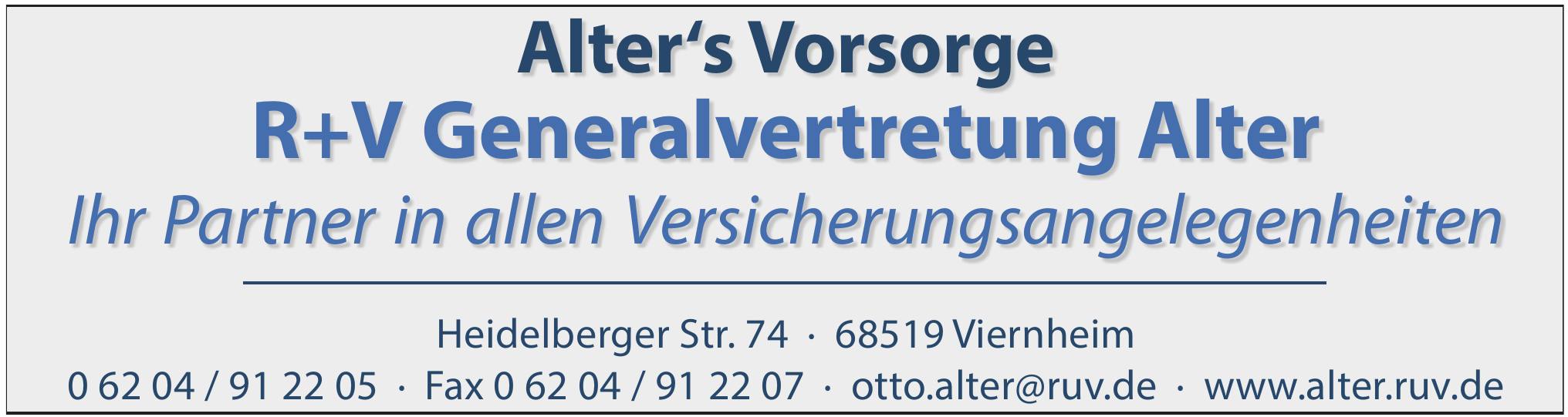 R+V Generalvertretung Alter R+V Generalvertretung Alter