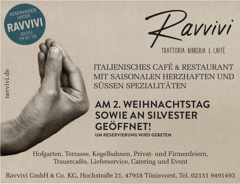 Ravvivi GmbH & Co. KG Ravvivi GmbH & Co. KG