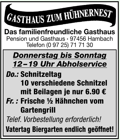 Gasthaus Zum Hühnernest Gasthaus Zum Hühnernest
