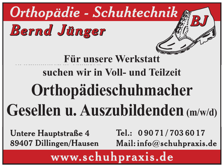 Orthopädie - Schuhtechnik Bernd Jünger