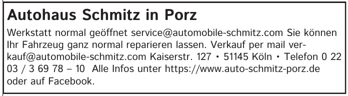 Autohaus Schmitz GmbH Autohaus Schmitz GmbH