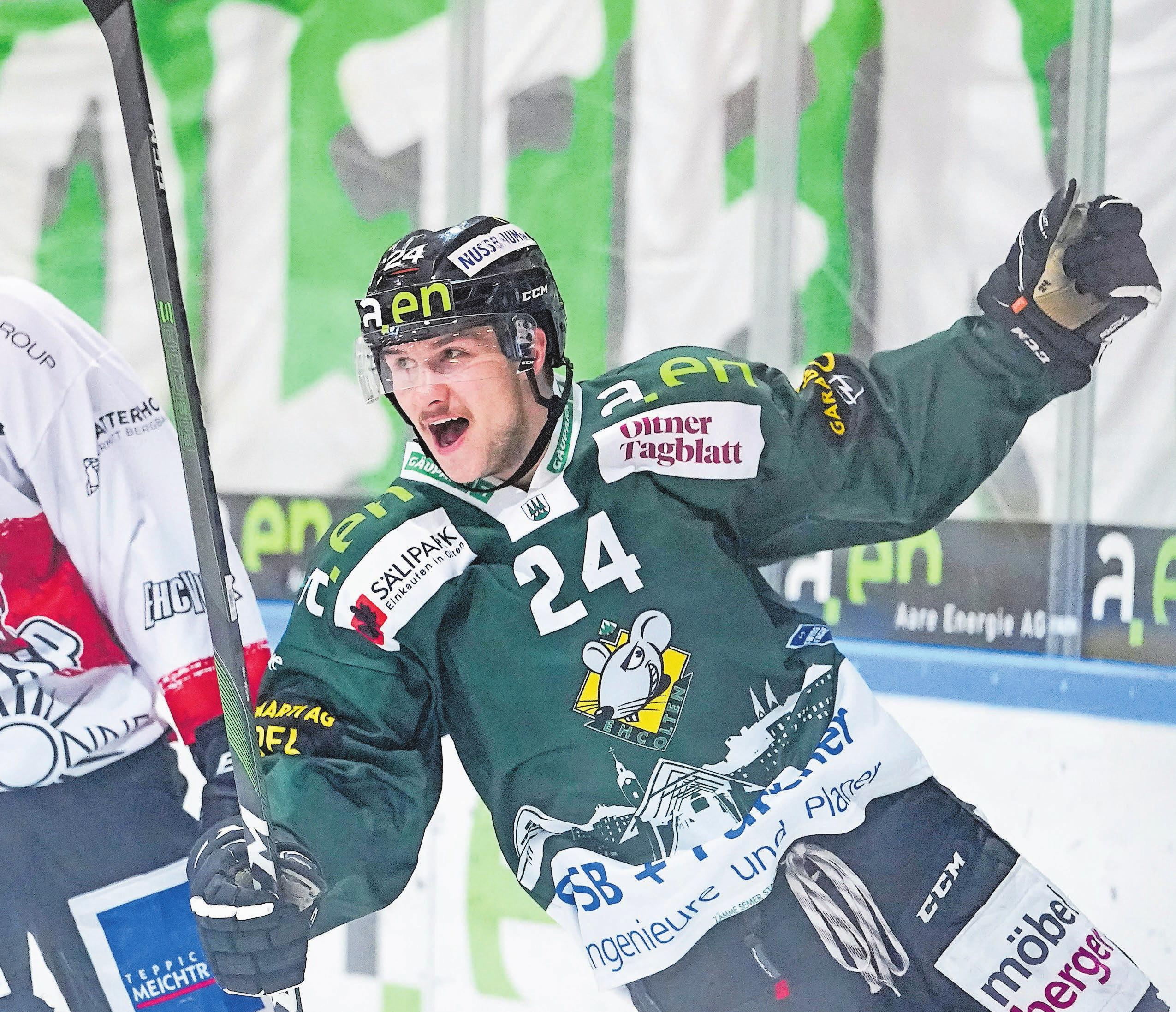 Keijo Weibel kennen die EHC-Olten-Fans vor allem vom Eis. Keijo Weibel kennen die EHC-Olten-Fans vor allem vom Eis.