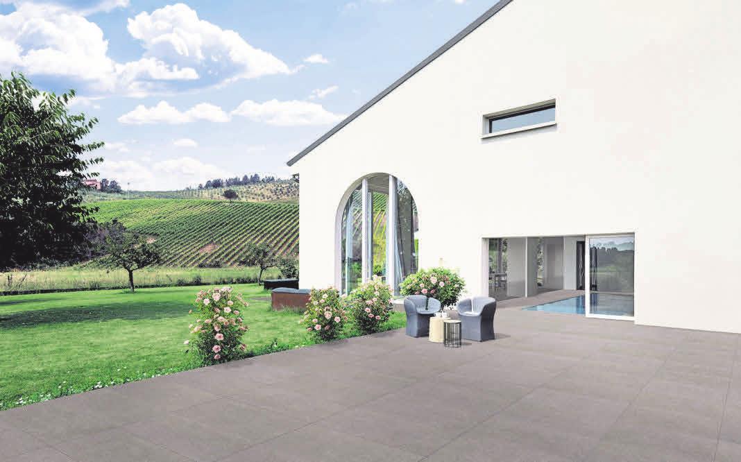 Optischer Blickfang: Außenfliesen sind ideale Alternativen zu Beton oder Holz auf der Terrasse. Foto: Atlas Concorde Optischer Blickfang: Außenfliesen sind ideale Alternativen zu Beton oder Holz auf der Terrasse. Foto: Atlas Concorde