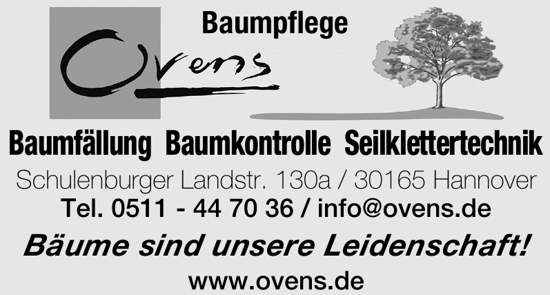 Ovens Baumpflege Ovens Baumpflege