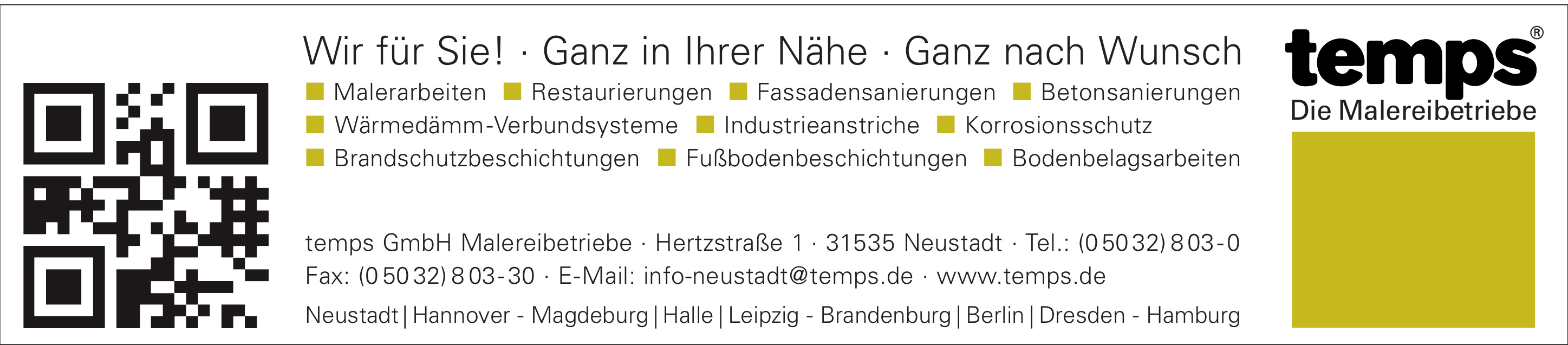 temps GmbH Malereibetriebe temps GmbH Malereibetriebe