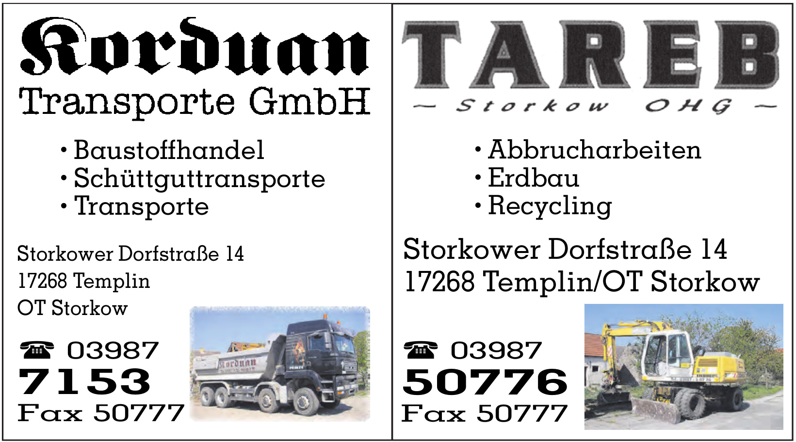 Tareb Storkow OHG Tareb Storkow OHG