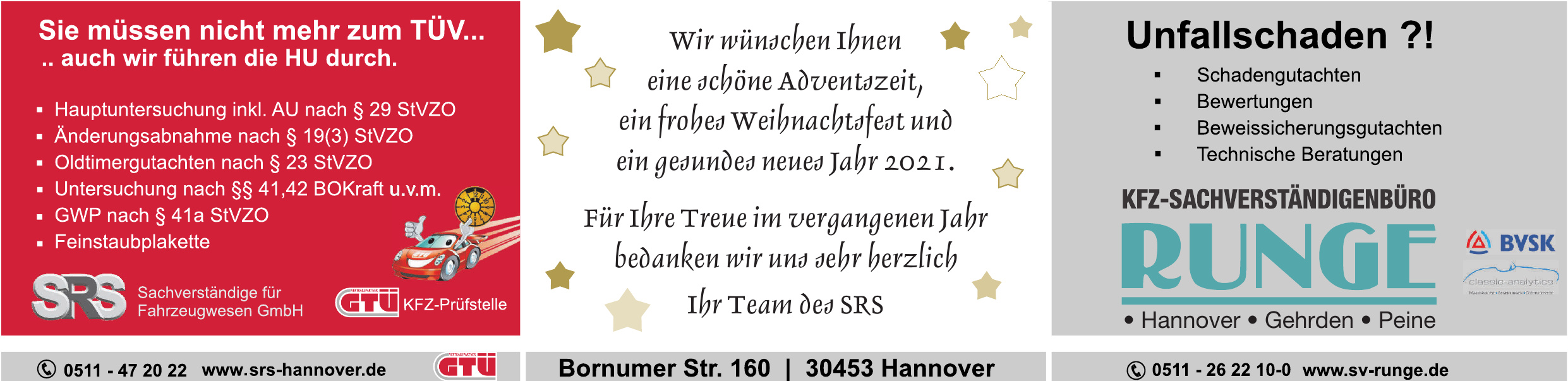 SRS Sachverständige für Fahrzeugwesen GmbH SRS Sachverständige für Fahrzeugwesen GmbH