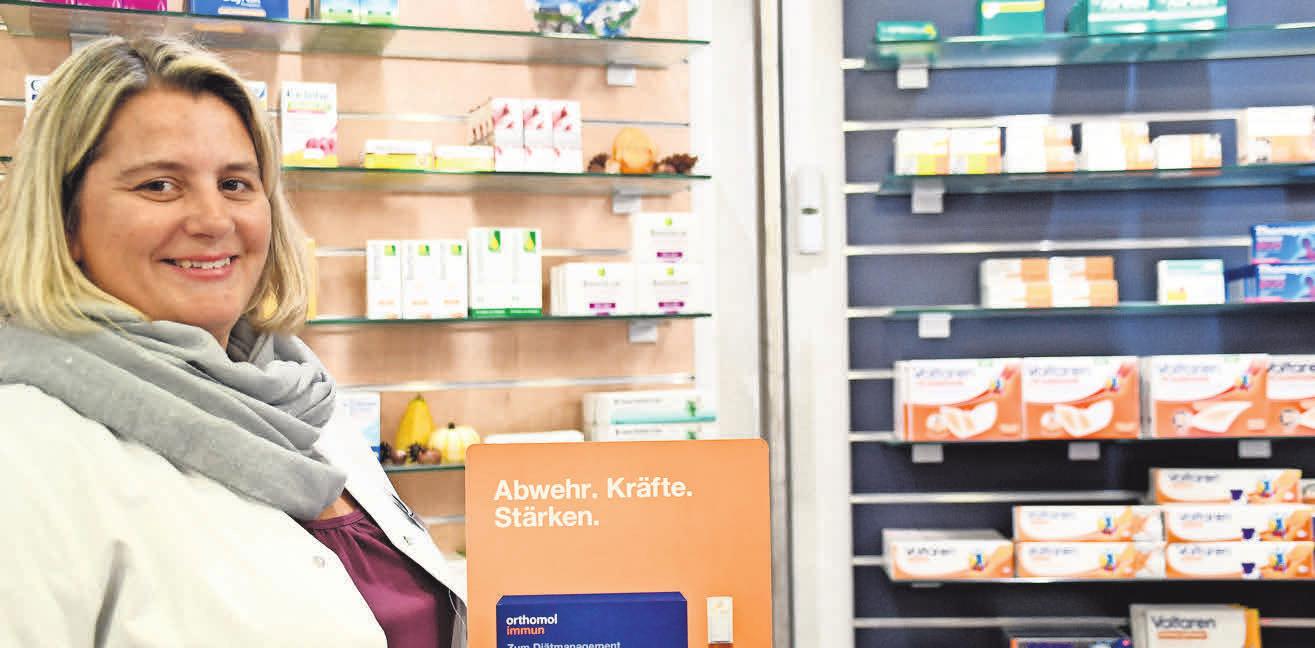 Zur Stärkung der Abwehr empfiehlt Sabine Kirchniawy neben gesunder Ernährung zusätzlich immunstabilisierende Präparate. Zur Stärkung der Abwehr empfiehlt Sabine Kirchniawy neben gesunder Ernährung zusätzlich immunstabilisierende Präparate.