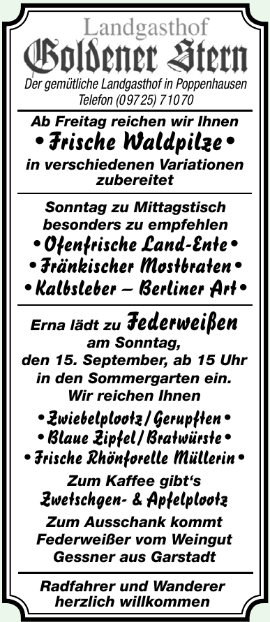 Landgasthof Goldener Stern Landgasthof Goldener Stern