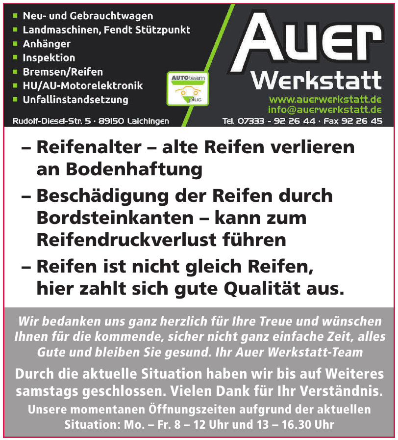 Auer Werkstatt Auer Werkstatt
