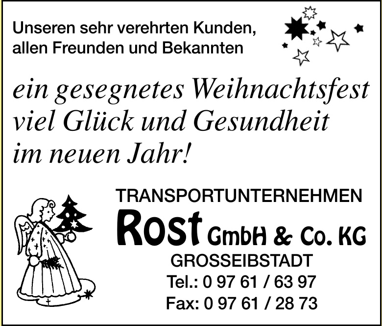 Transportunternehmen Rost GmbH & Co. KG Transportunternehmen Rost GmbH & Co. KG