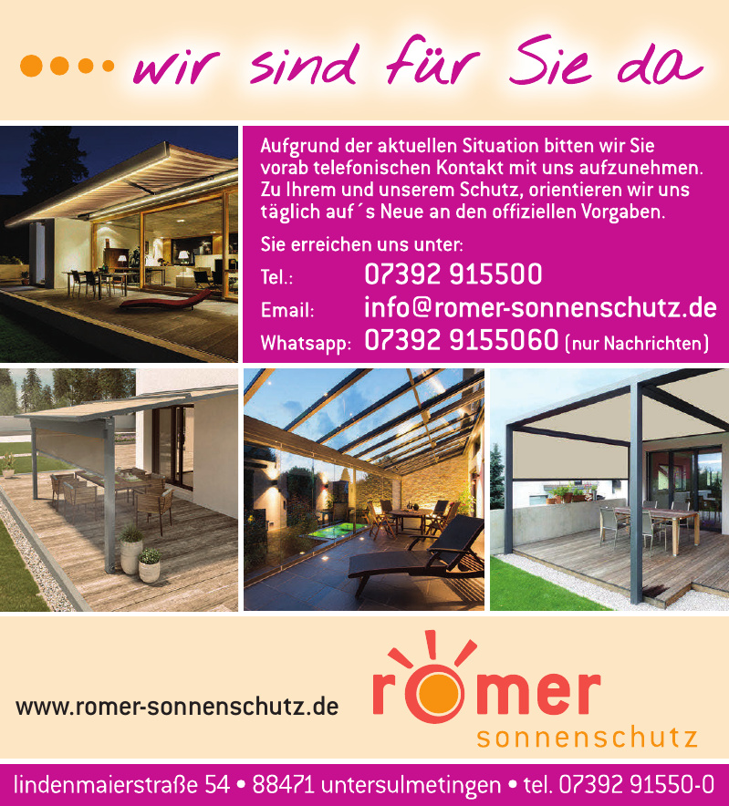 Romer Sonnenschutz Romer Sonnenschutz