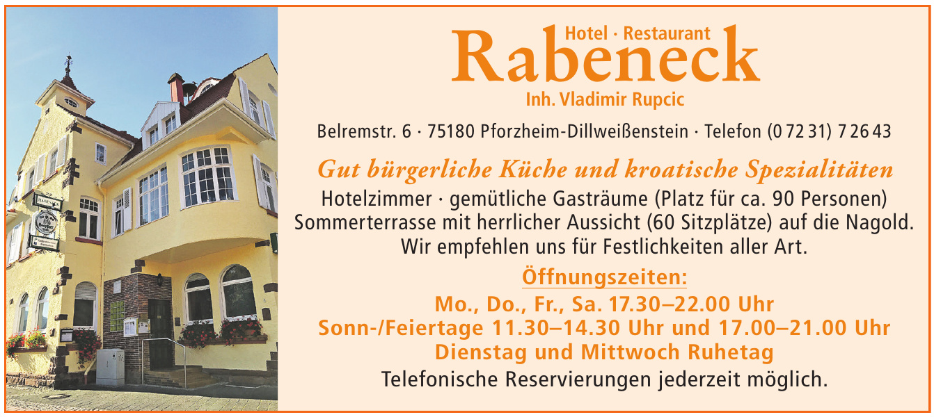 Hotel Restaurant Rabeneck