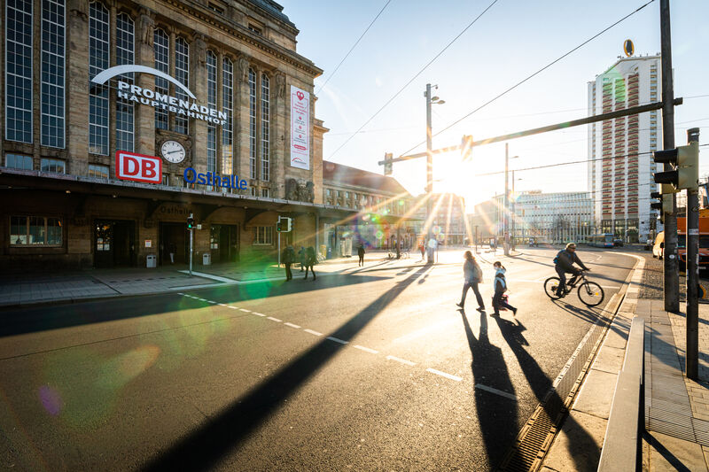 Im Herzen der Stadt: der Hauptbahnhof © Philipp Kirschner / Leipzig Travel