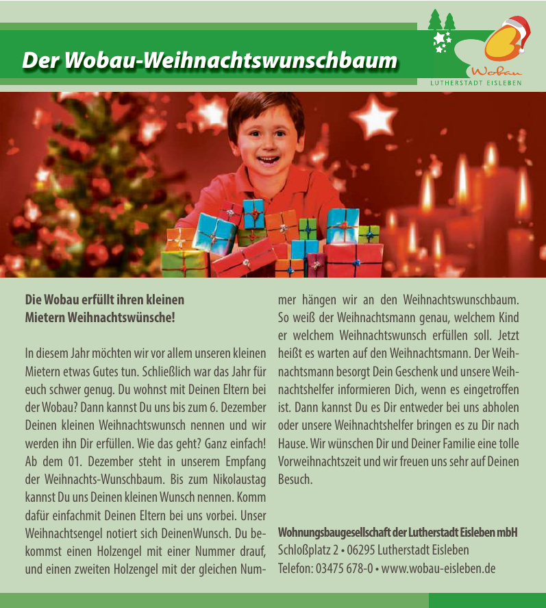 Wohnungsbaugesellschaft der Lutherstadt Eisleben mbH Wohnungsbaugesellschaft der Lutherstadt Eisleben mbH
