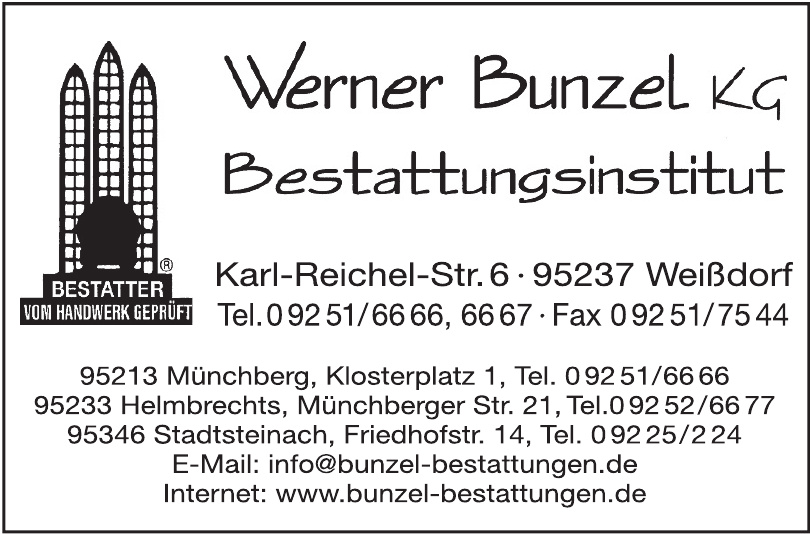 Bestattungen Werner Bunzel KG Bestattungen Werner Bunzel KG