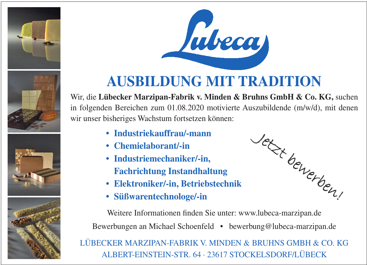 Lübecker Marzipan-Fabrik v. Minden & Bruhns GmbH & Co. KG Lübecker Marzipan-Fabrik v. Minden & Bruhns GmbH & Co. KG