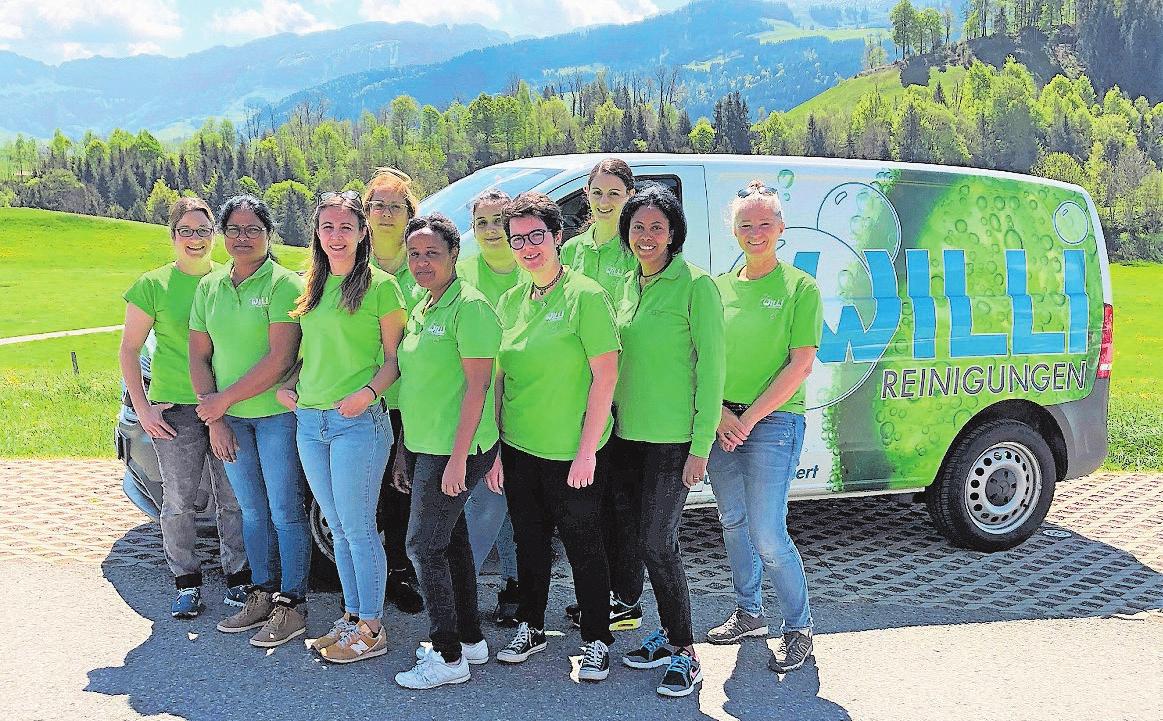 Das Team von Willi Reinigungen arbeitet pflichtbewusst und seriös. Bild: PD