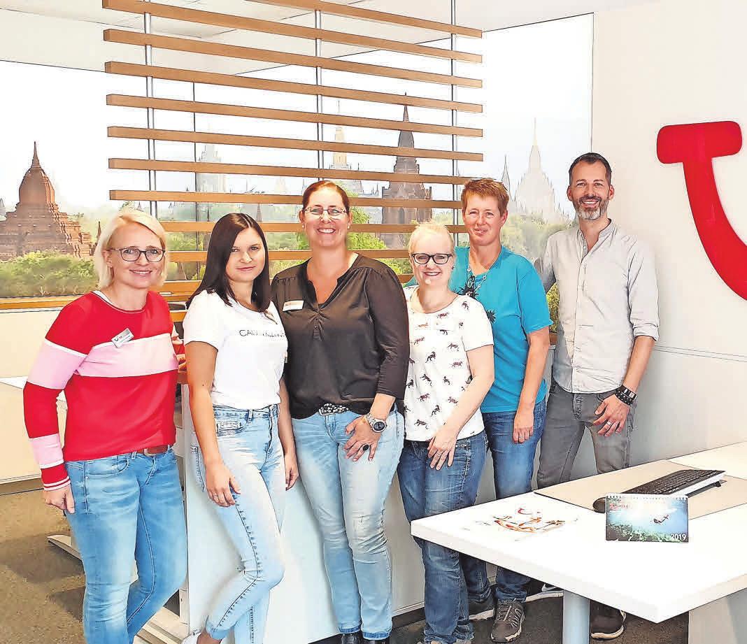 Ein eingespieltes Team in Sachen Urlaub: Lars Wilhelms und sein Team. Ein eingespieltes Team in Sachen Urlaub: Lars Wilhelms und sein Team.